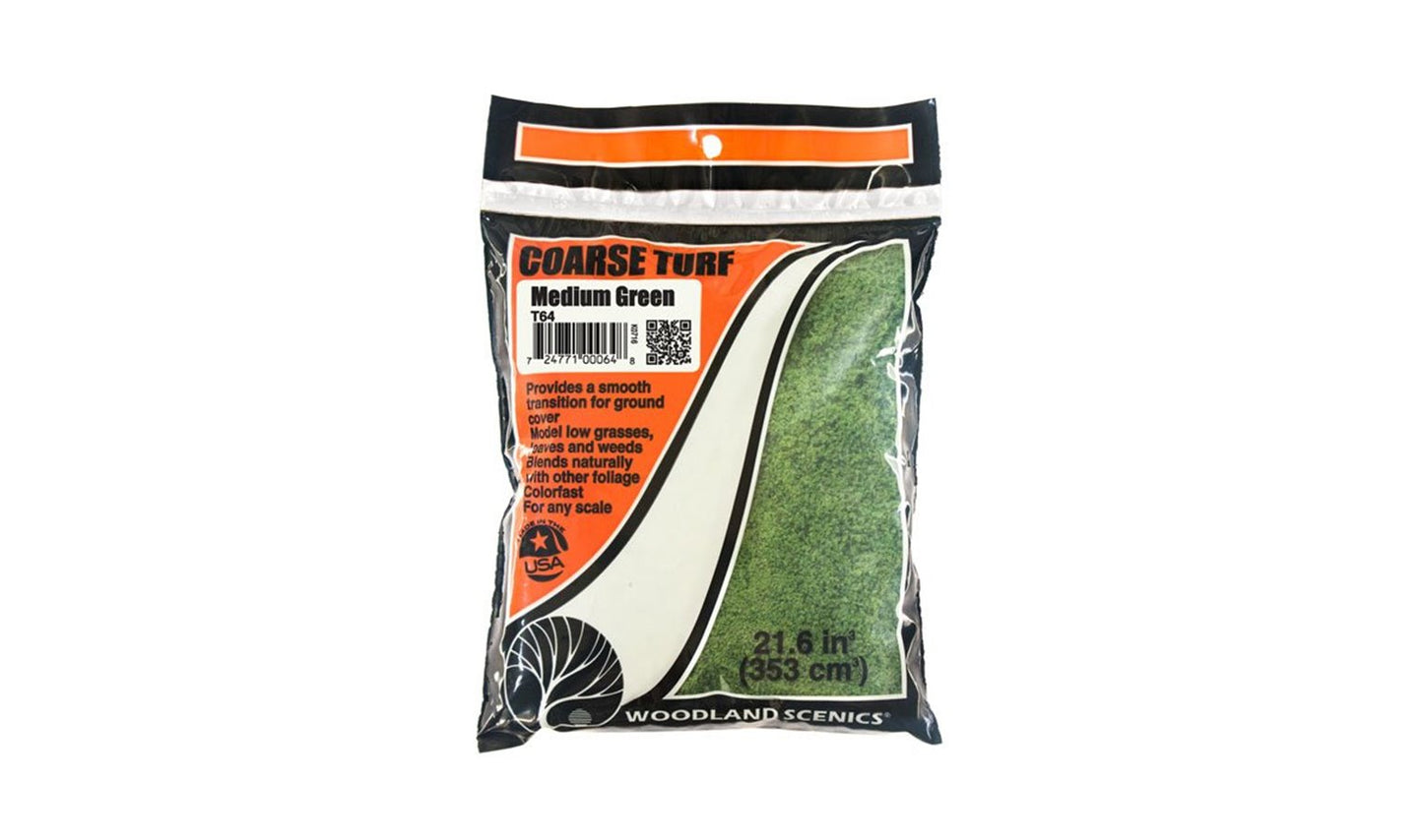 T64 Medium Green Coarse Turf (Bag)