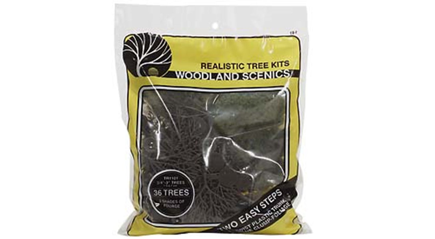 Mix Deciduous Tree Kit ¾ - 3in (Pack of 36)