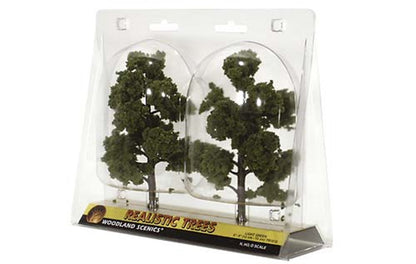 Medium Green Deciduous Tree Kit 3 - 7 inch (Pack of 6)