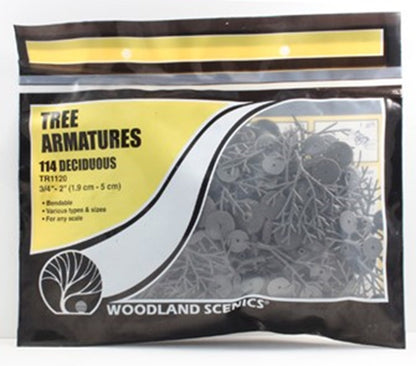 TR1120 114 Deciduous Tree Armatures 0.75"-2" (1.9cm - 5cm)