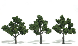 Medium Green Trees ¾ - 1¼ inch (Pack of 8)