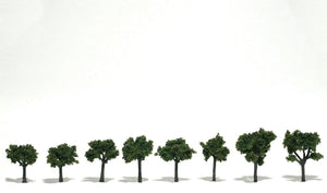 Medium Green Trees 1 ¼ - 2 inch (Pack of 5)