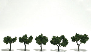 Medium Green Trees 2 - 3 inch (Pack of 4)