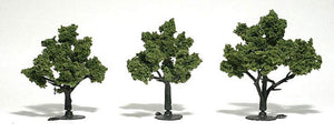 Light Green Trees 3 - 4 inch (Pack of 3)