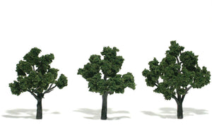 Medium Green Trees 4 - 5 inch (Pack of 3)