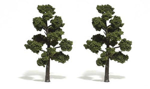 Medium Green Trees 5 - 6 inch (Pack of 2)