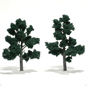 Dark Green Trees 5 - 6 inch (Pack of 2)