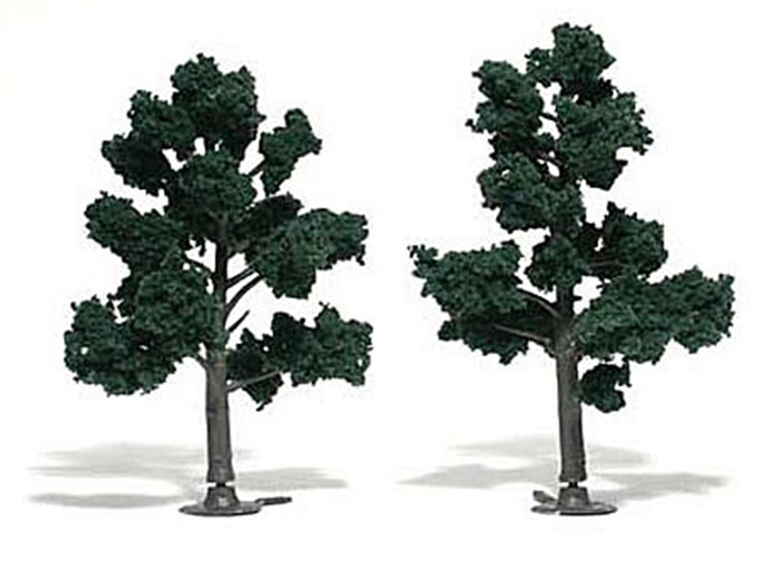 Dark Green Trees 5 - 6 inch (Pack of 2)