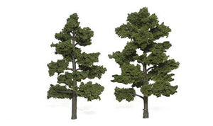 Medium Green Trees 6 - 7 inch (Pack of 2)