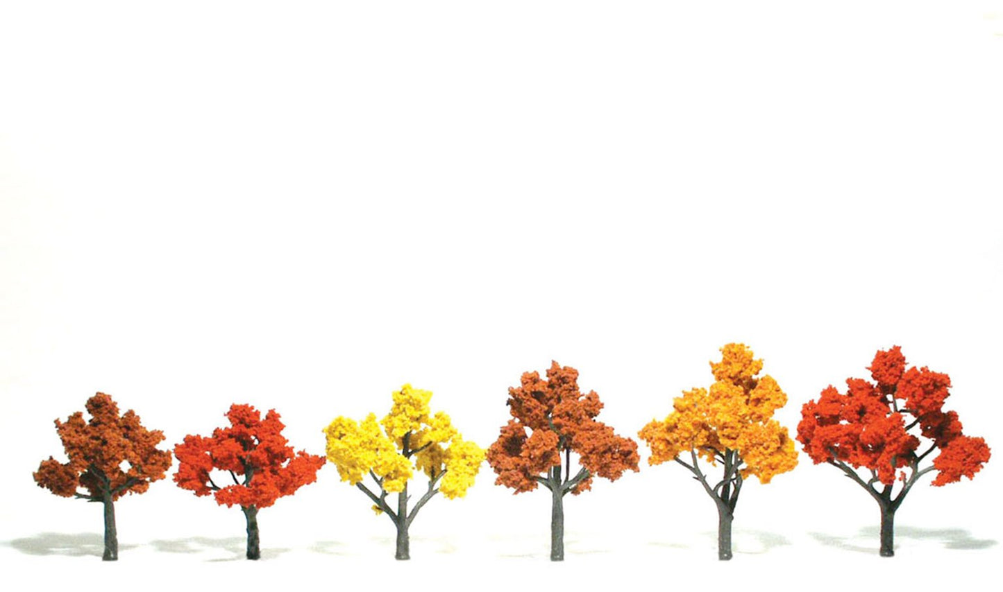 Fall Mix Trees 3 - 5 inch (Pack of 6)