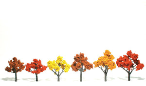Fall Mix Trees 3 - 5 inch (Pack of 6)