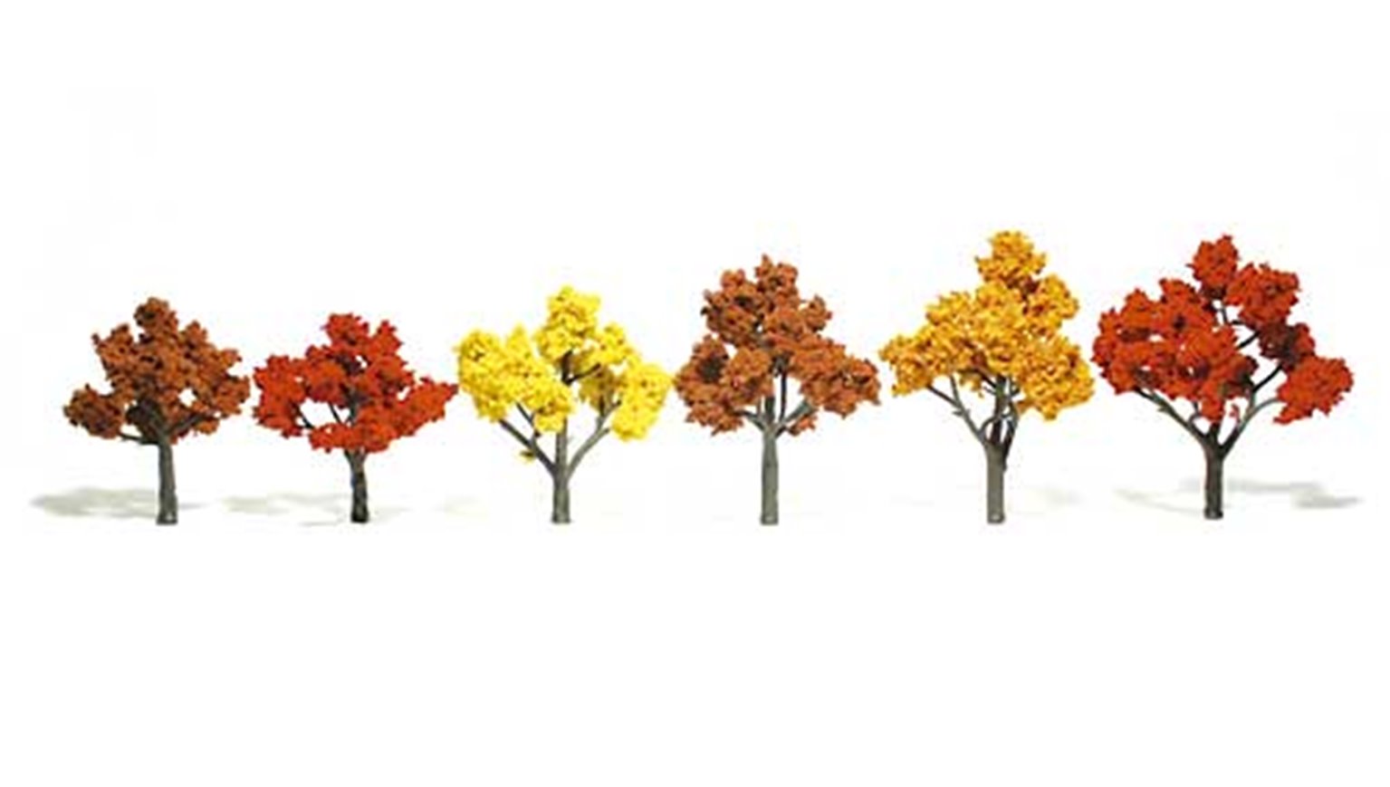 Fall Mix Trees 3 - 5 inch (Pack of 6)