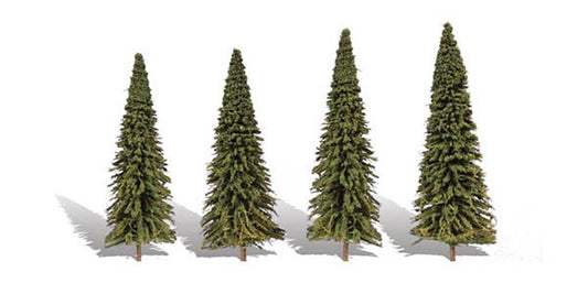 Forever Green Trees 3 ½ - 5 ½ inch (Pack of 4)