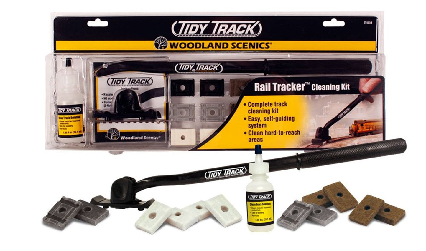 Rail Tracker Cleaning Kit (N, OO & HO Scale)