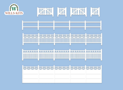 Concrete fencing, 4 different types