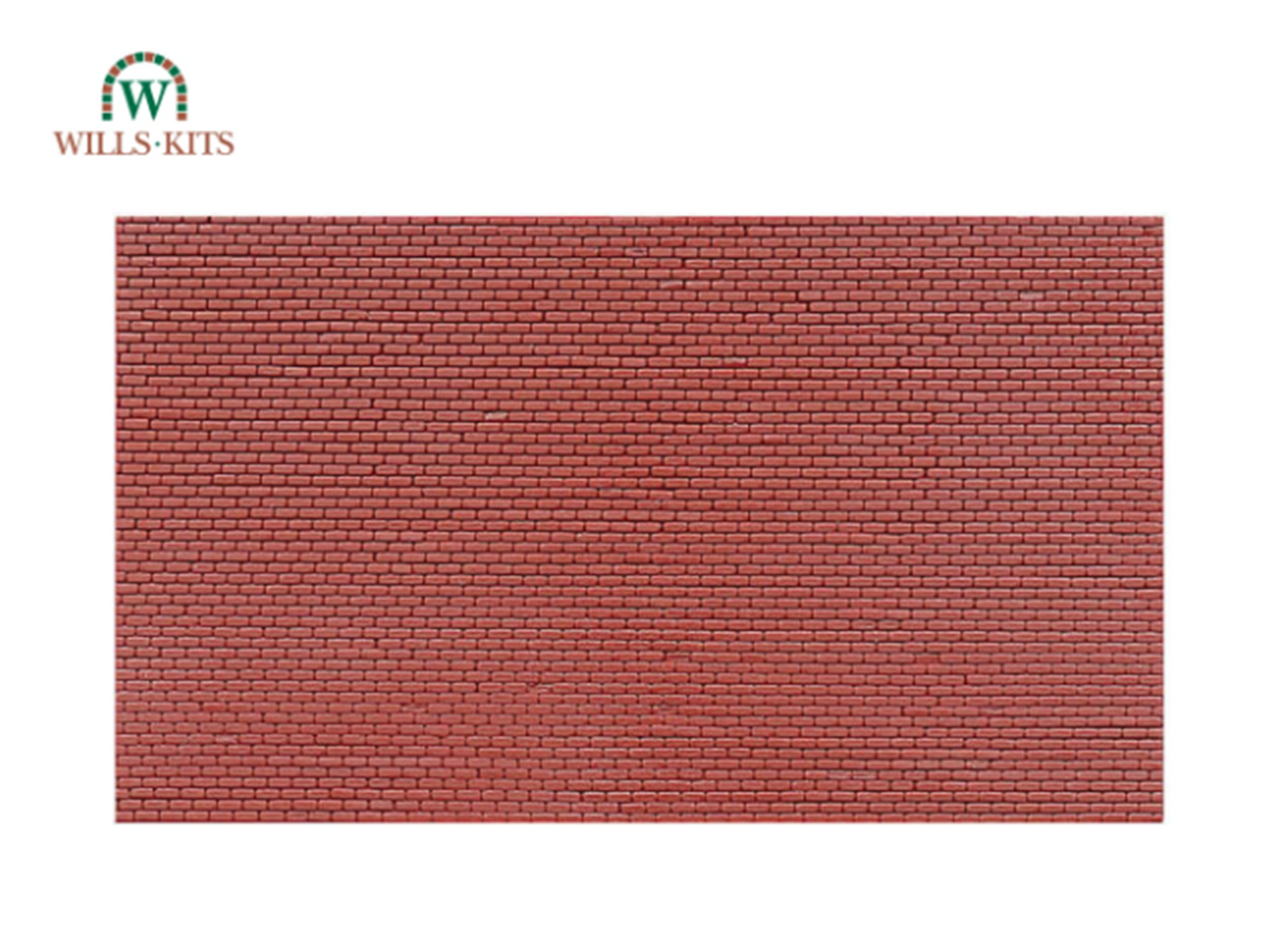 Brickwork, plain bond -  injection moulded plastic sheets (4 Sheets)