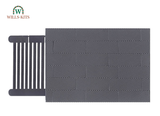 Chequer Plate -  injection moulded plastic sheets (4 Sheets)