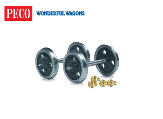 Peco RO7 3-hole Disc wheels & bearings