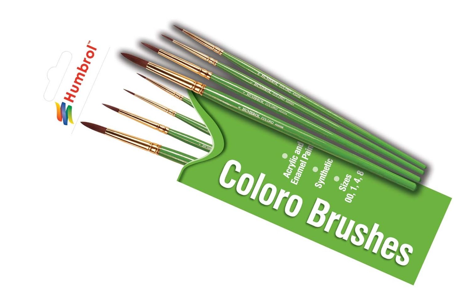 Coloro Brush Pack - Size 00/1/4/8