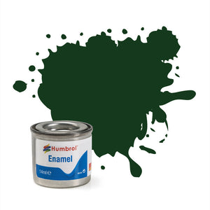 Humbrol 3 Brunswick Green Gloss - 14ml Enamel Paint