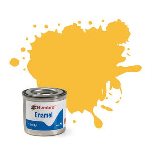 Humbrol 24 Trainer Yellow Matt - 14ml Enamel Paint