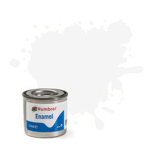 Humbrol 130 White Satin - 14ml Enamel Paint