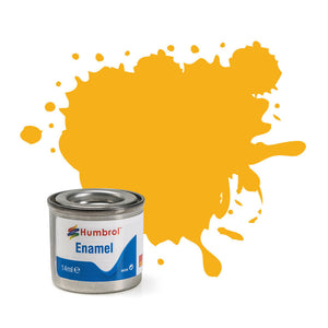 Humbrol 154 Insignia Yellow Matt - 14ml Enamel Paint