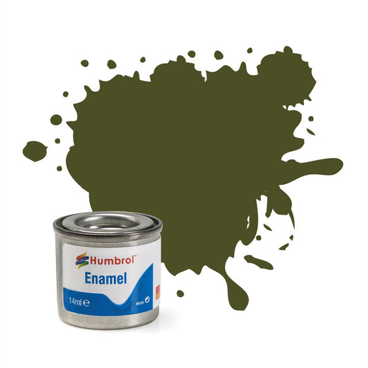 No 155 Olive Drab Matt Enamel Paint (14ml)