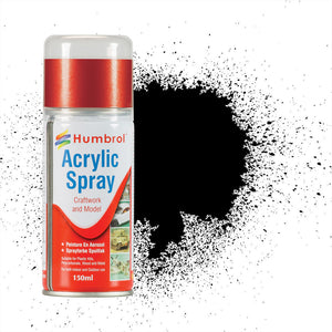 85 Black Satin - 150ml Acrylic Spray Paint
