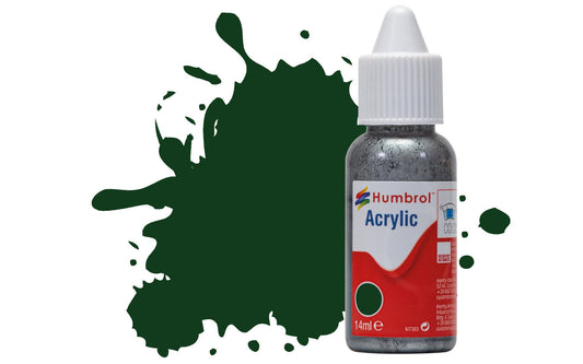 HUMBROL ACRYLIC DROPPER BOTTLE - No 3 Brunswick Green Gloss - 14ml