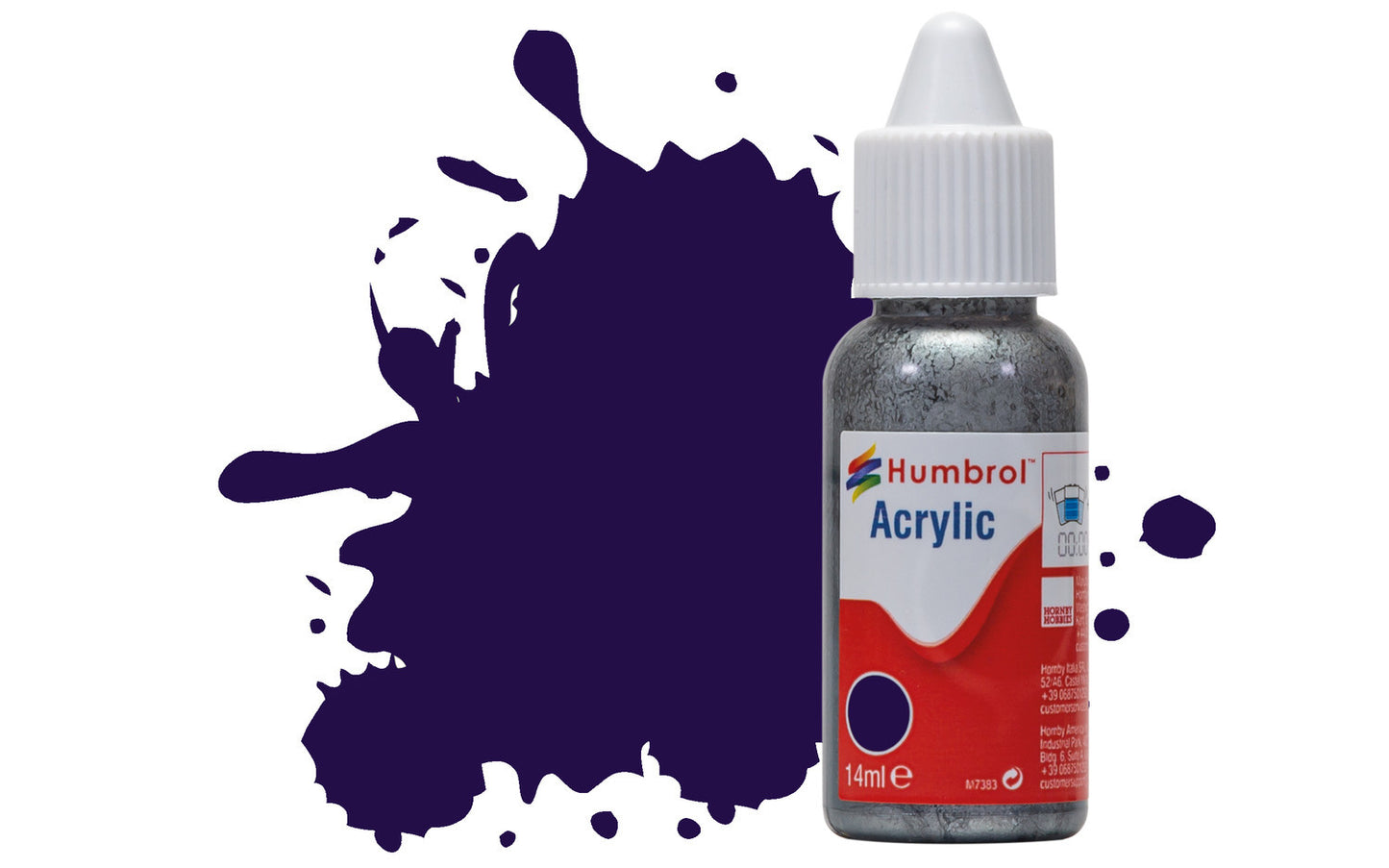 HUMBROL ACRYLIC DROPPER BOTTLE - No 68 Purple Gloss - 14ml