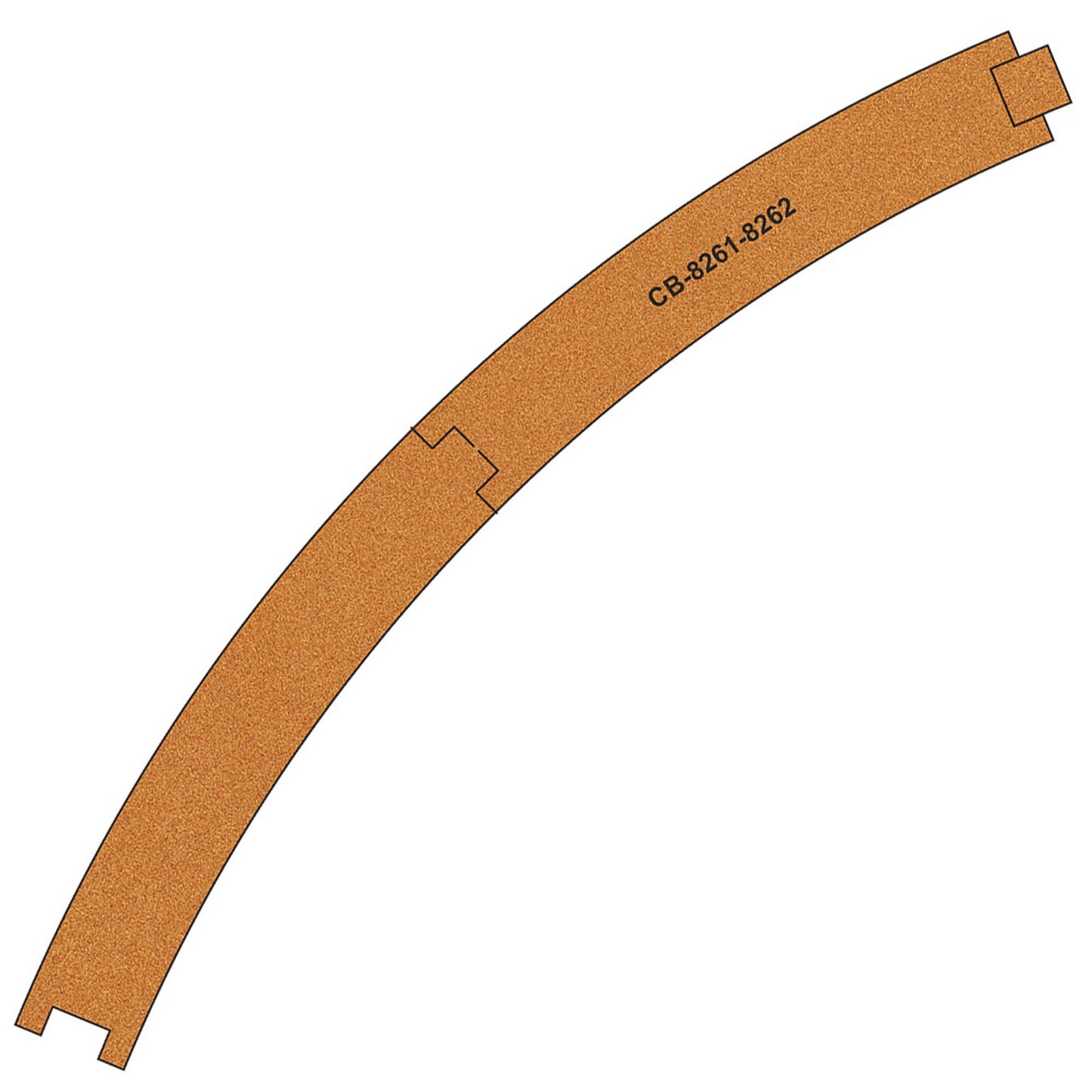 10 X Pre-Cut Cork Bed for R8261-8262 R4 Curve Tracks