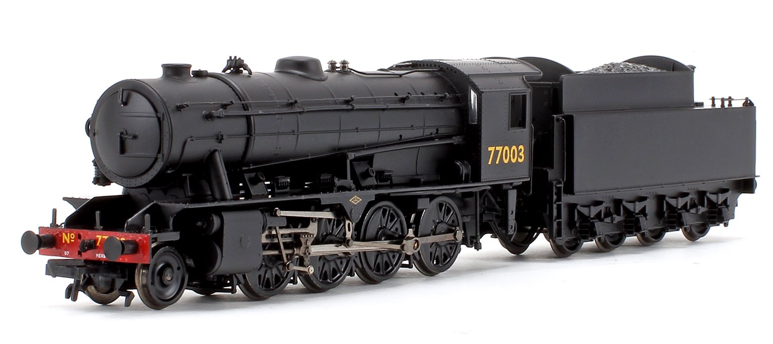 WD Austerity LNER Plain Black 2-8-0 Steam Locomotive No.77003