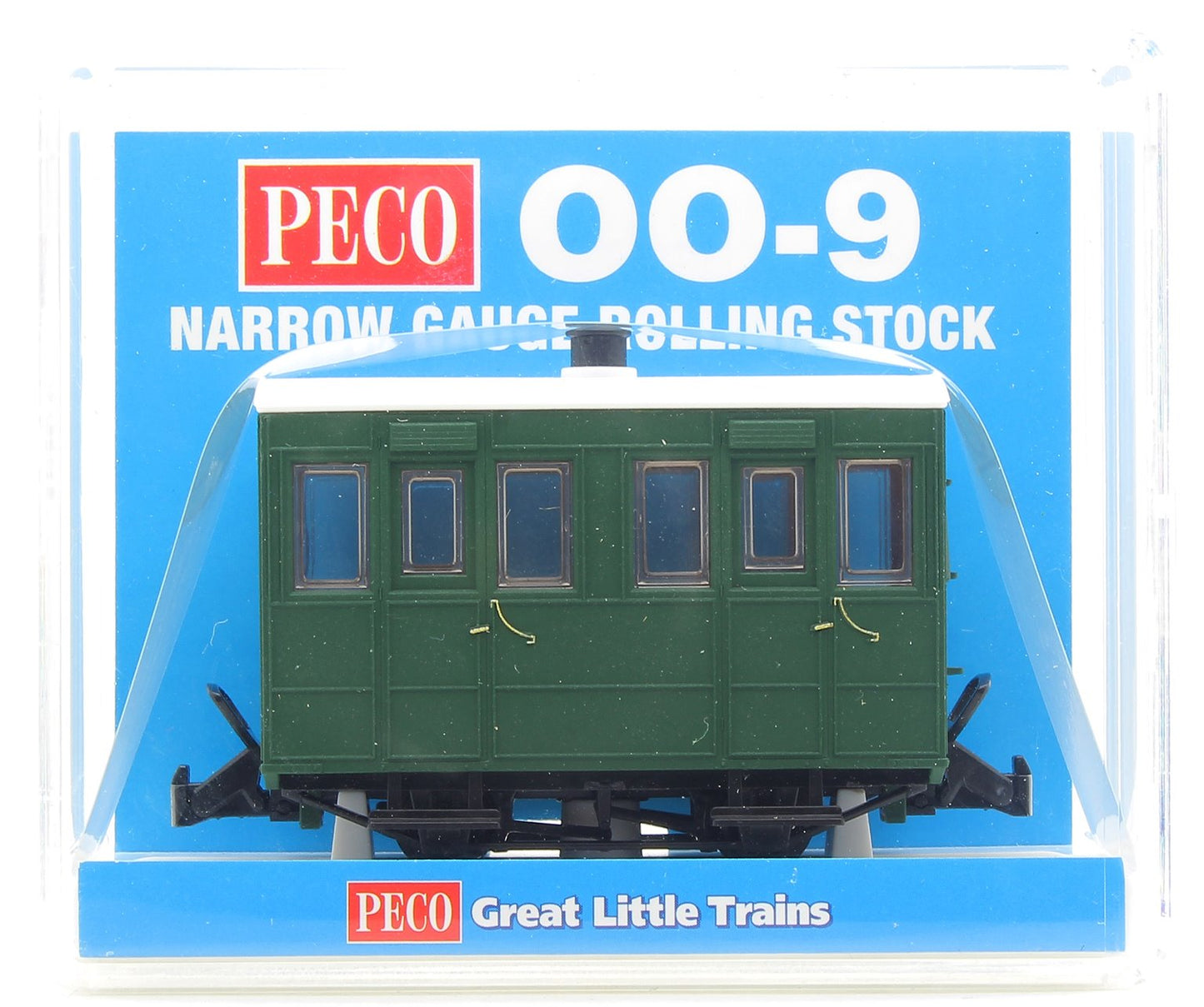 GR-500UG - GVT 4-wheel enclosed side coach - plain green