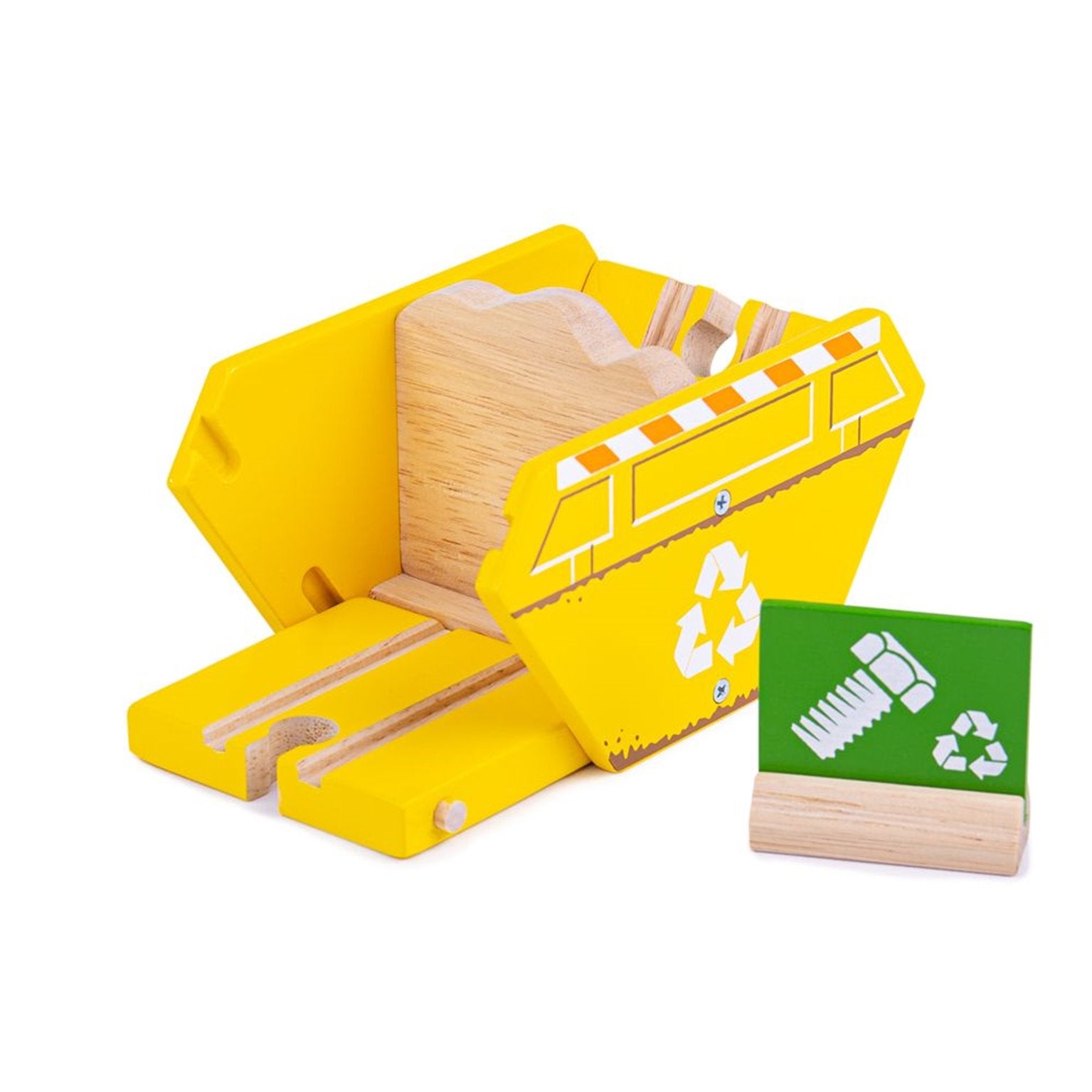 Skip Rails Bigjigs Toys BJT281 Recycling Skip – Rails