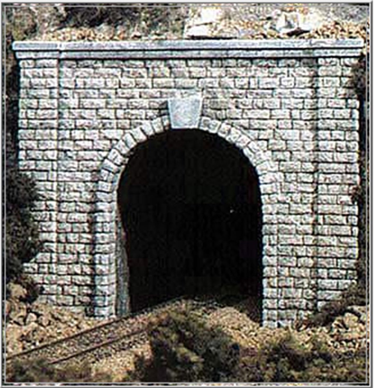 2 x Single Track Cut Stone Tunnel Portals