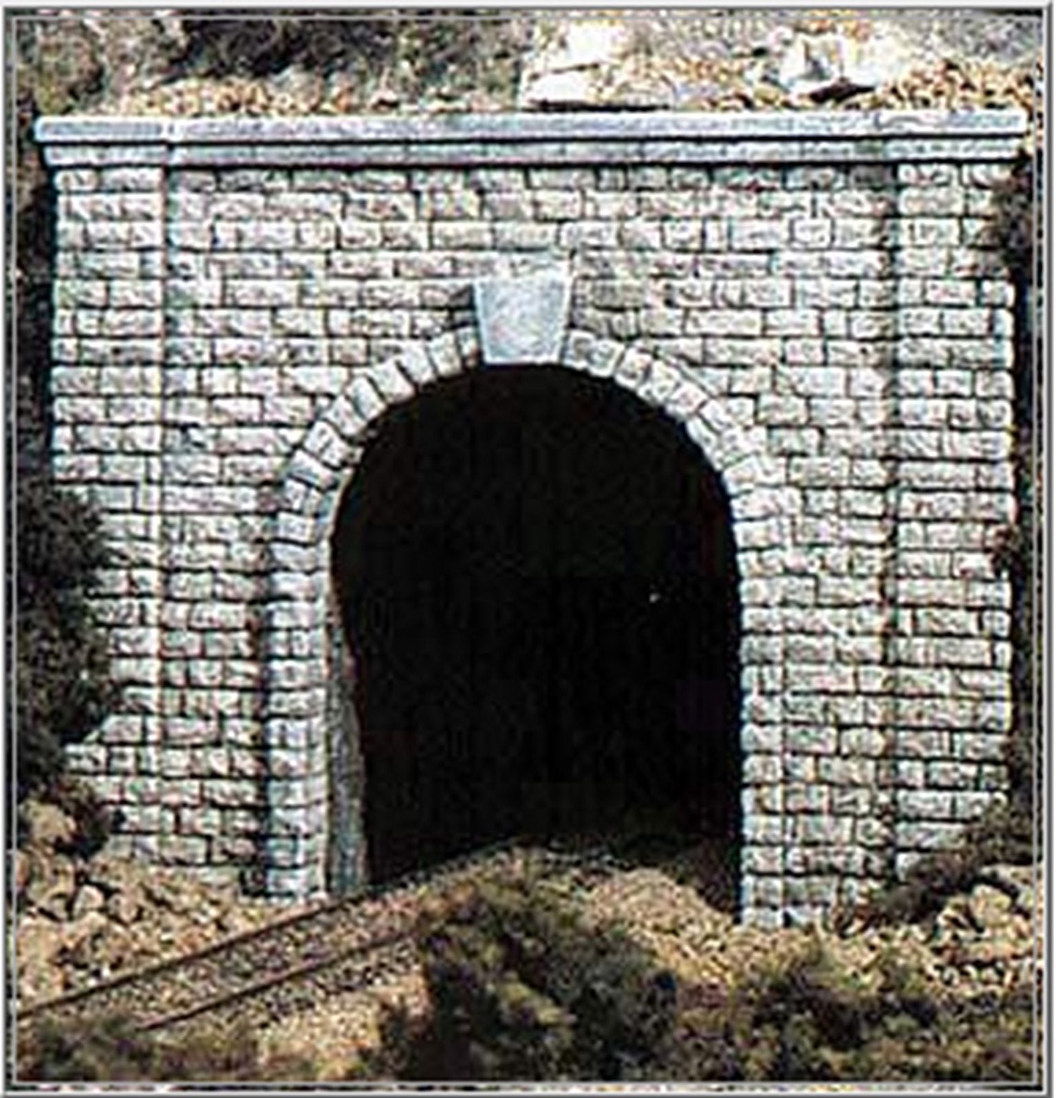 2 x Single Track Cut Stone Tunnel Portals