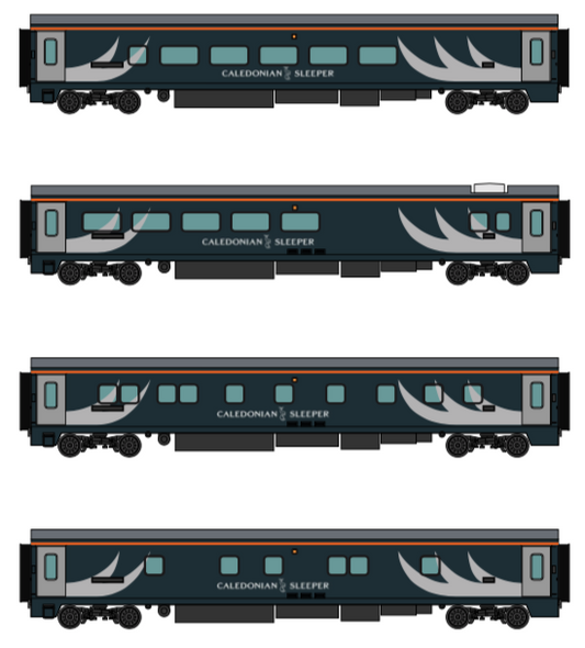 Caledonian Sleeper Mark 5 Highlander pack 2: Fort William 4-car pack