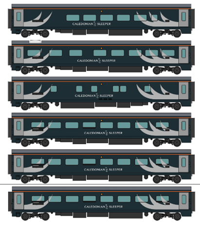 Caledonian Sleeper Mark Highlander pack 1: Aberdeen 6-car pack