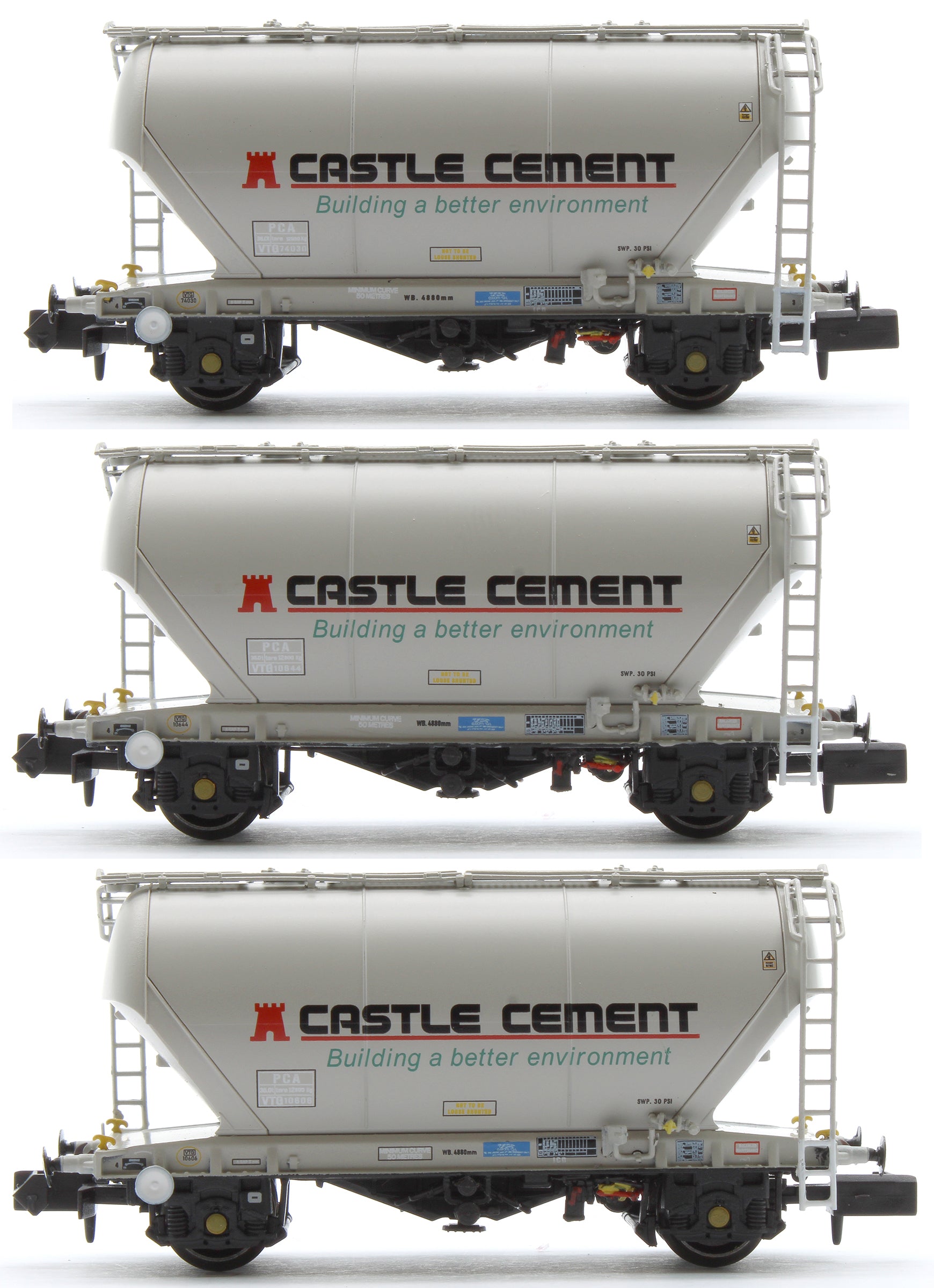 Realtrack RT-CC2029-J Set of 3 Castle Cement PCA Bulk Cement – Rails