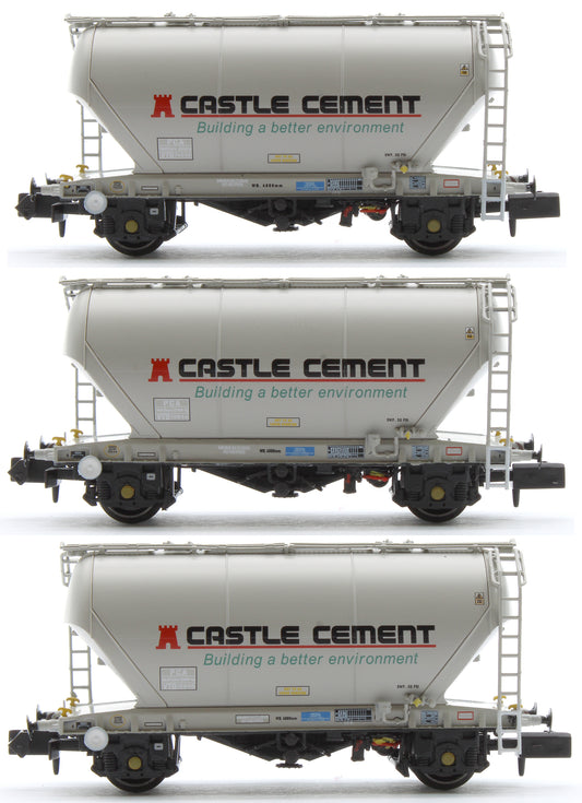 Set of 3 Castle Cement PCA Bulk Cement Wagons (Pack M)