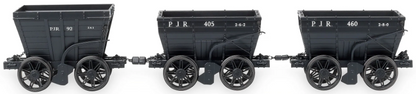 Pre-Owned Pack of 3 Pontop & Jarrow Railway - Two ex-NER P1 style Chaldron wagons and an S&DR style Chaldron wagon in pre-1932 lettering, circa 1910