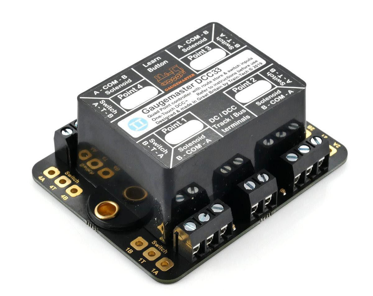 Motor Decoder Gaugemaster DCC33 Point Motor Decoder W/CDU 4 Way – Rails