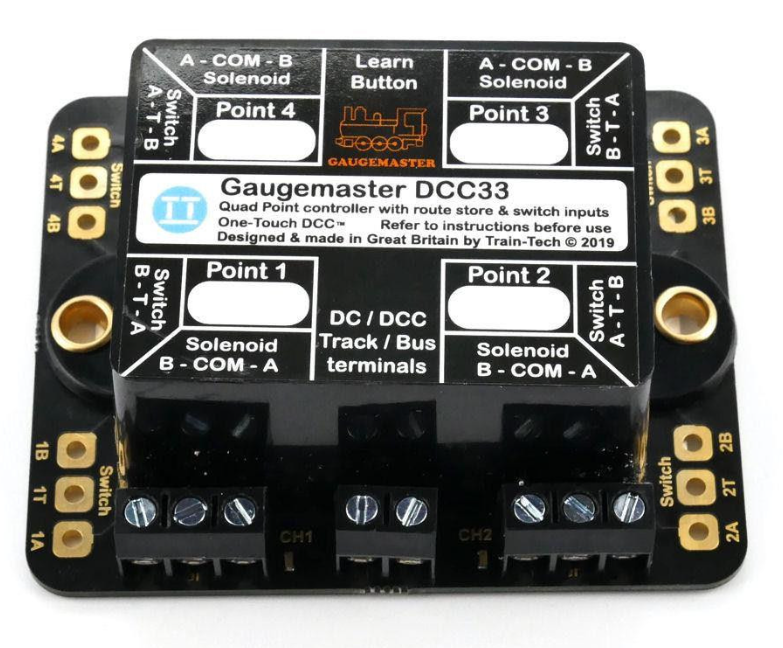 Motor Decoder Gaugemaster DCC33 Point Motor Decoder W/CDU 4 Way – Rails