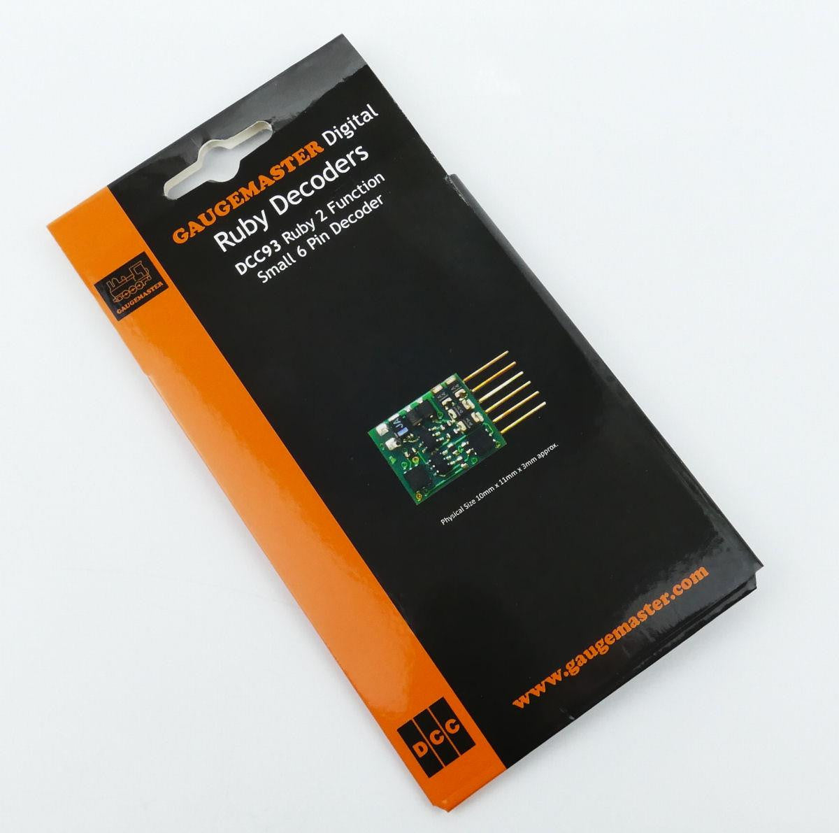 Ruby Series 2fn Small DCC Decoder 6 Pin