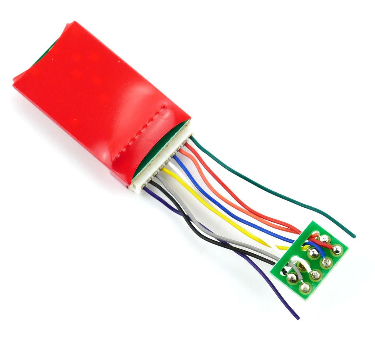 Ruby Series 6 Function Pro DCC Decoder 8 Pin