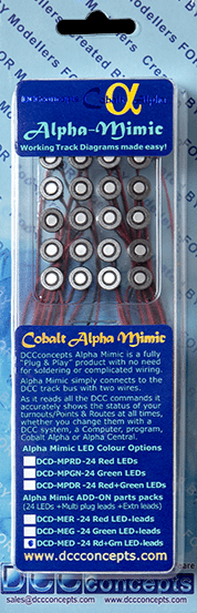 Alpha Mimic Add-On LEDs + leads (Blue)