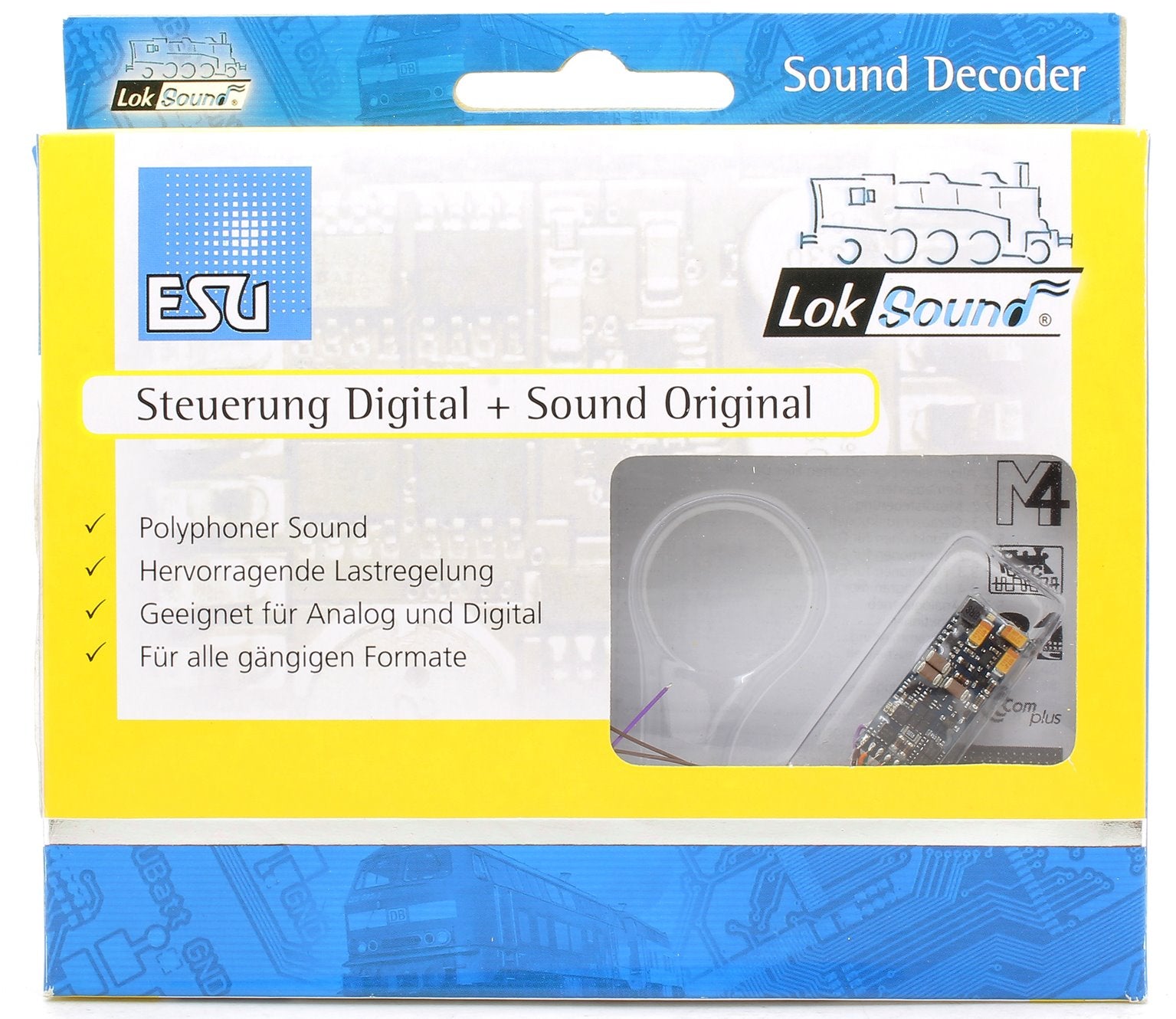 LokSound micro V4.0 "Universal sound for self-programming", with 8-pol. NEM652 interface