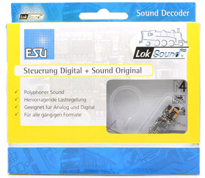 LokSound micro V4.0 "Universal sound for self-programming", with 8-pol. NEM652 interface
