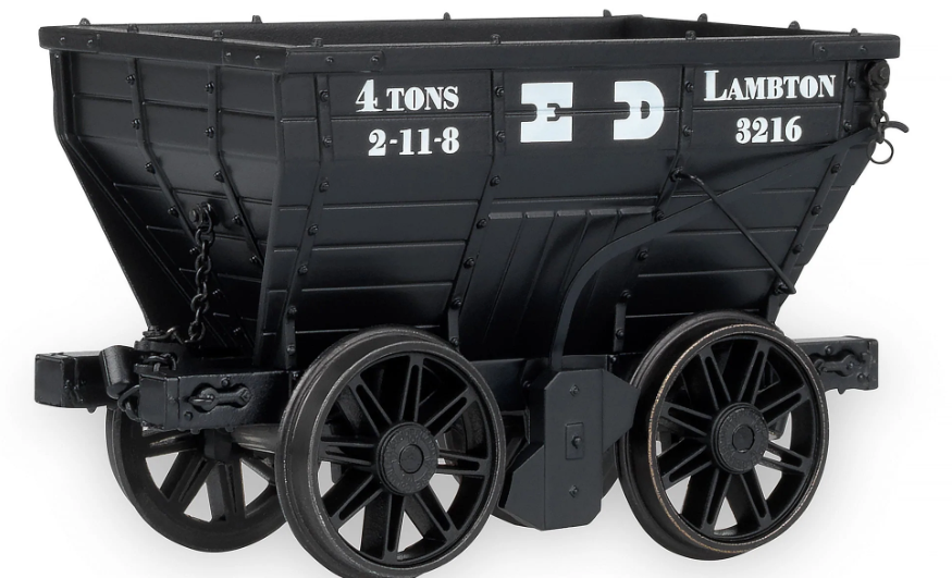 Pre-Owned ACC2805F Pack of 3 - Lambton Collieries (Earl of Durham’s Collieries) - Three ex-NER P1 style Chaldron wagons in pre-1896 livery